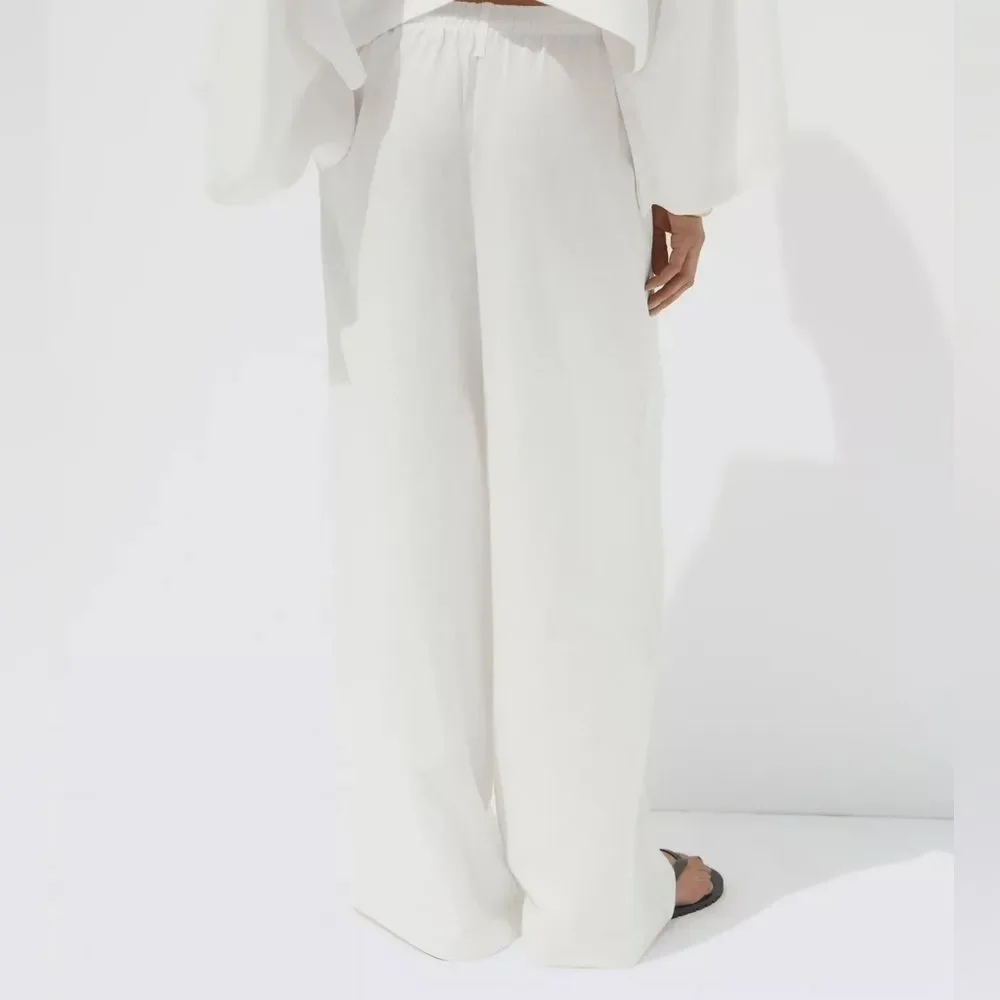 ZARA LINEN PALAZZO PANTS NEW